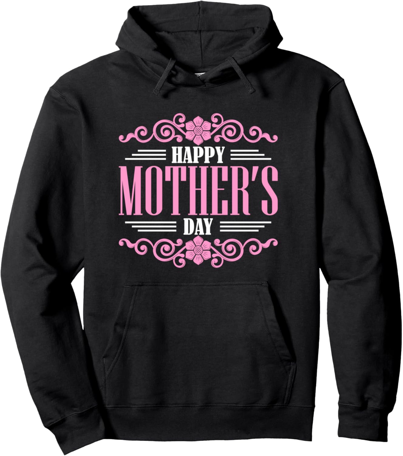

Толстовка с надписью «Счастливого Дня матери» Happy Mother'S Day Apparel, черный