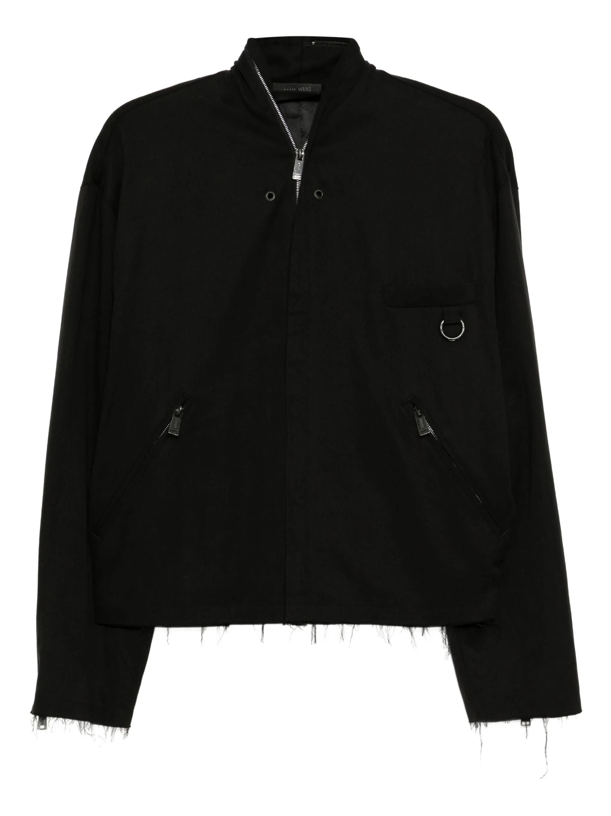 

Жакет с необработанными краями Team Wang Design, черный