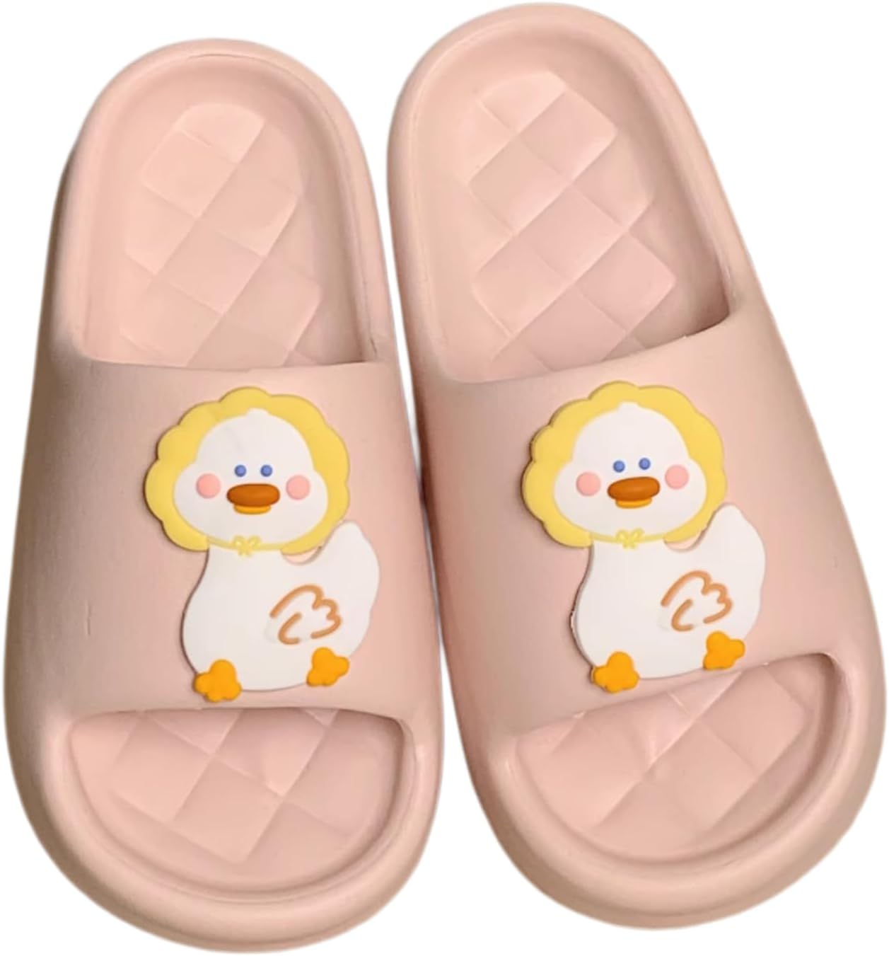 

Унисекс летние шлепанцы с милым утенком для душа, для мужчин и женщин, домашние и тапочки для ванной Ypnmr, розовый