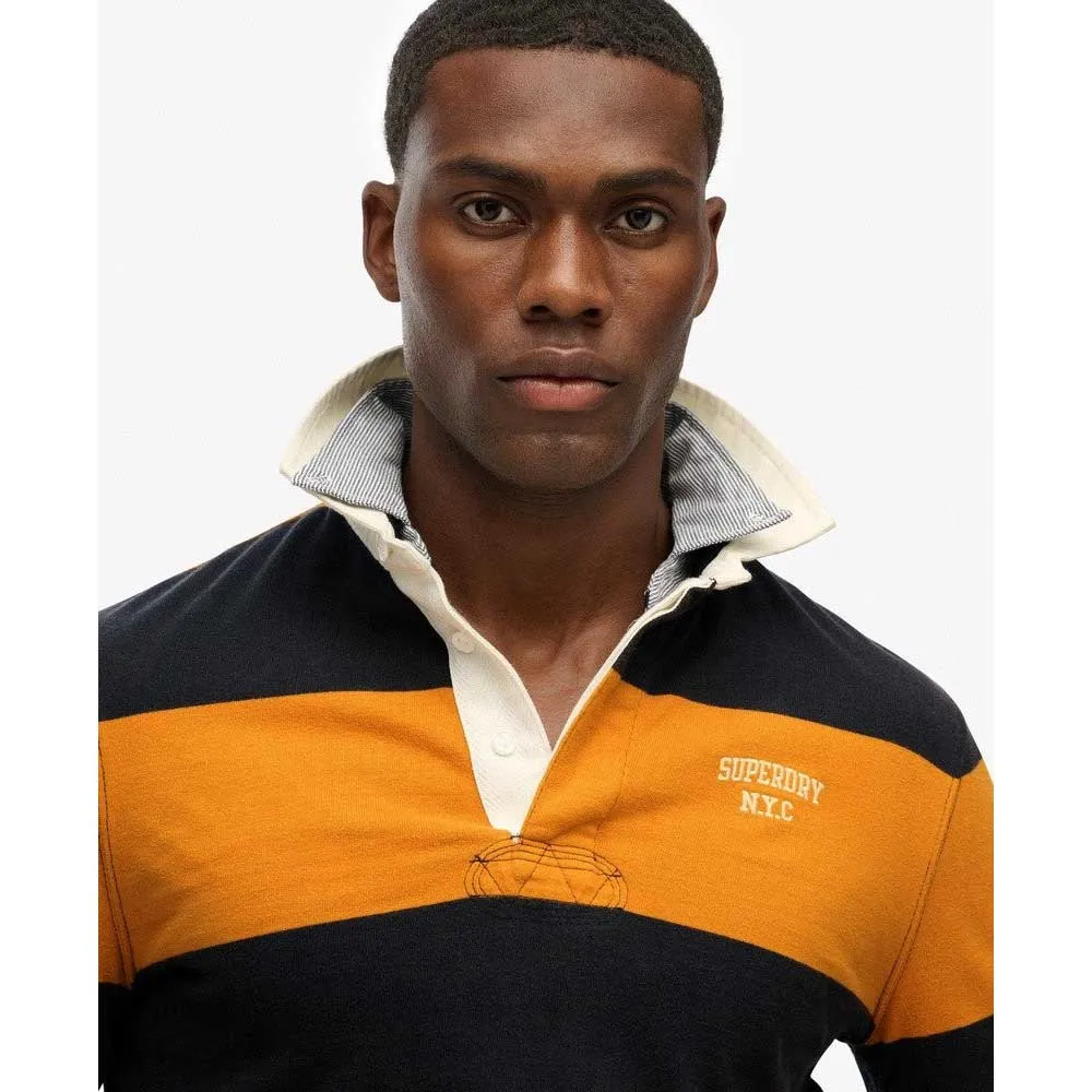 Футболка с длинным рукавом Superdry Vintage Athletic Stripe Rugby, желтый — фото 4
