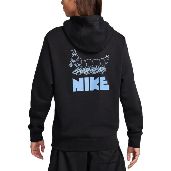 Толстовка sportswear club fleece hoodie 'black' Nike, черный — фото 3