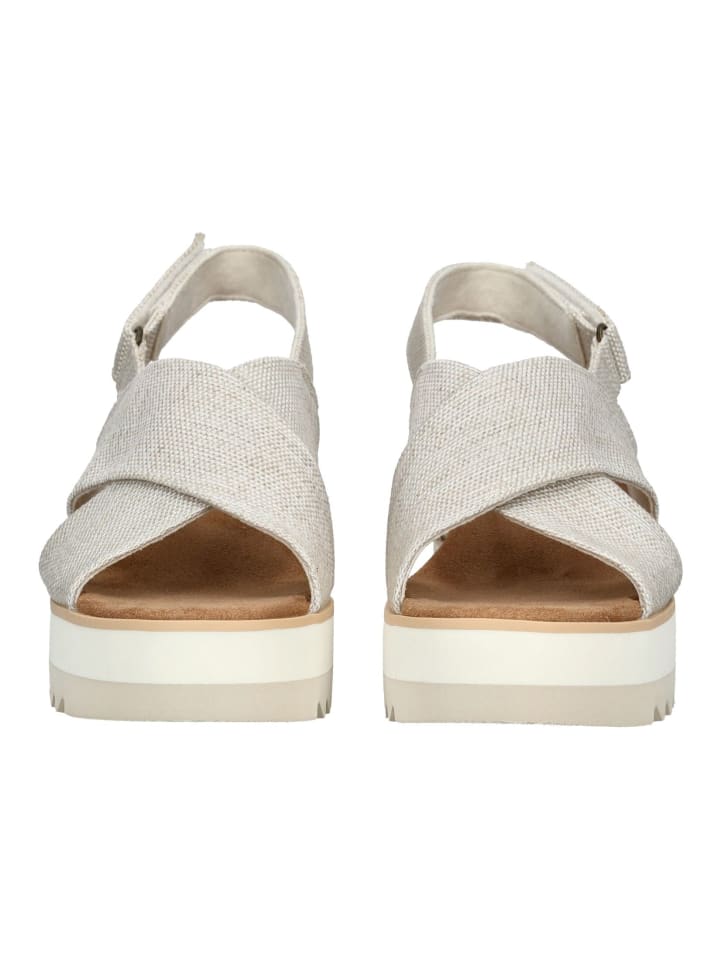 Сандалии на плоской подошве TOMS, цвет natural — фото 4
