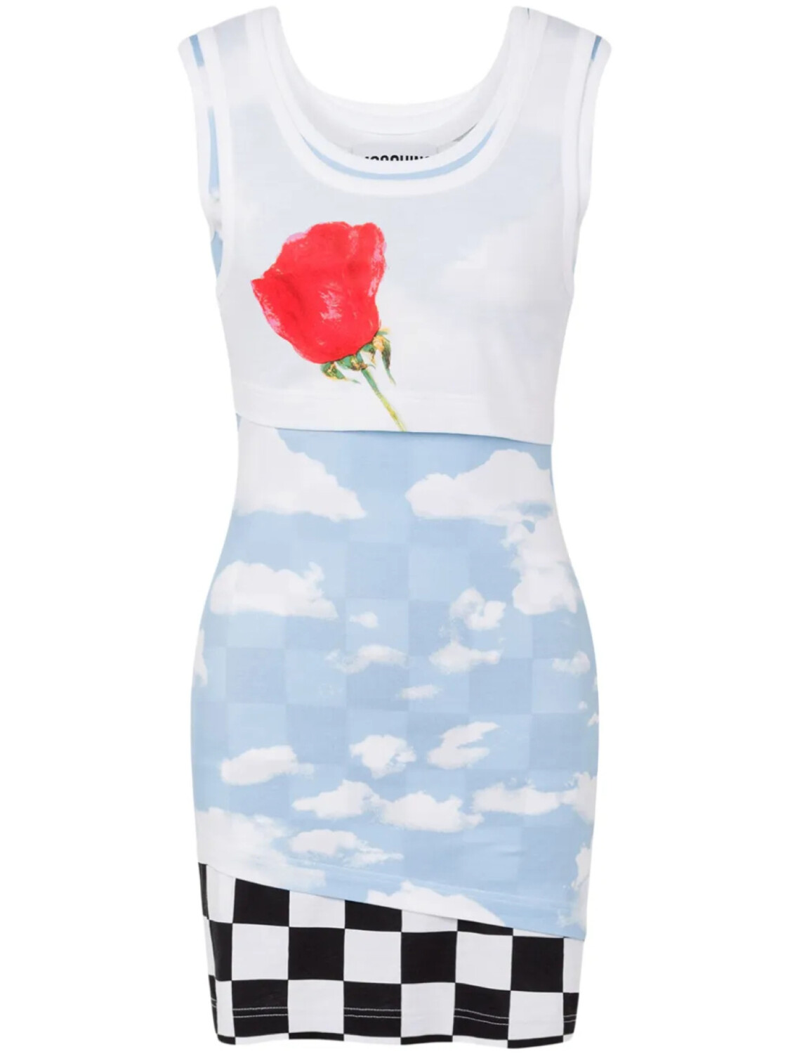 

Moschino многослойное платье, серый