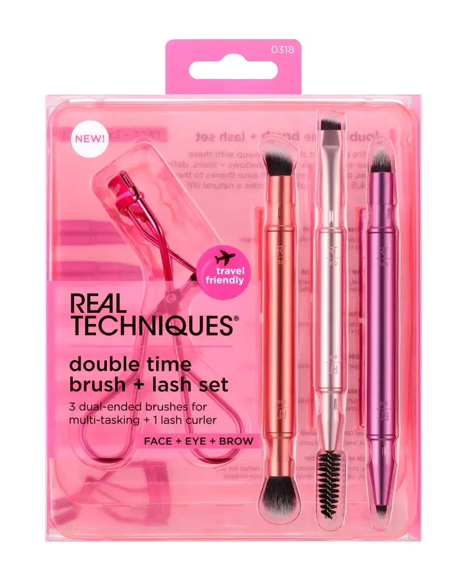 Подарочный набор кистей Double Time Retractable Real Techniques