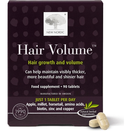 

Витамины для роста волос New Nordic Hair Volume 90 таблеток New Nordic Ltd