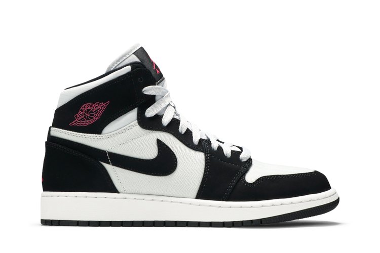 

Кроссовки Air Jordan 1 Retro High GS 'Pure Platinum Black Pink', черный