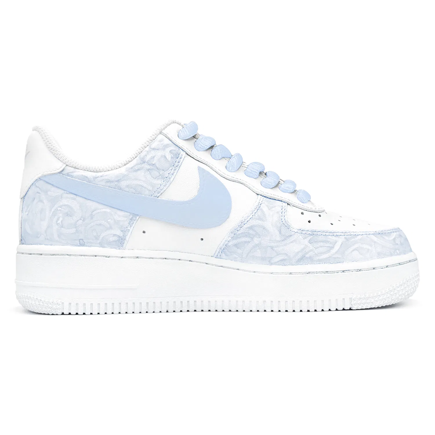 Кроссовки Nike Air Force 1 Low White Blue — фото 4