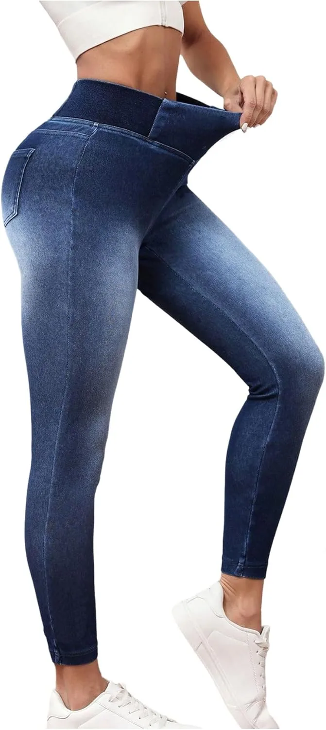 

Женские джинсы SweatyRocks с высокой талией и эффектом стройняшки