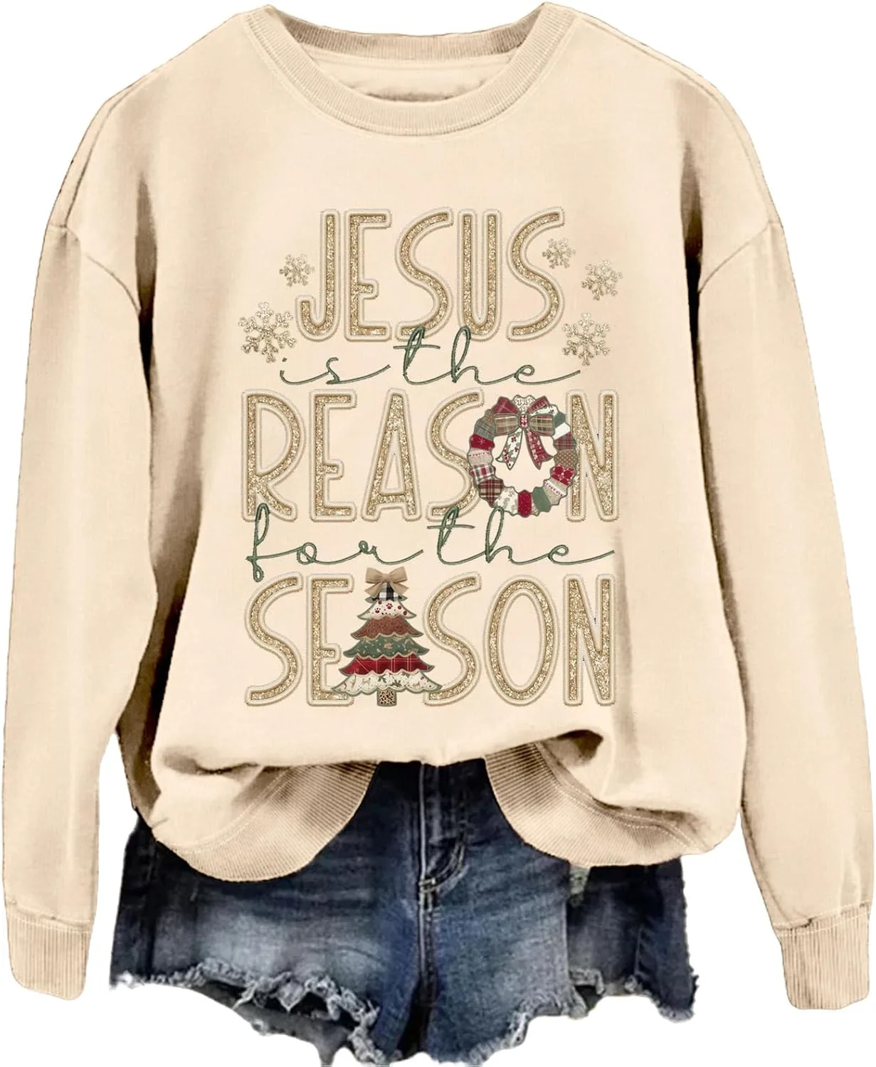 

Толстовка с принтом "Jesus Is The Reason For The Season"