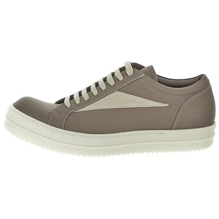 RICK OWENS Кроссовки RO Leather Low top Skateboard мужские Brown