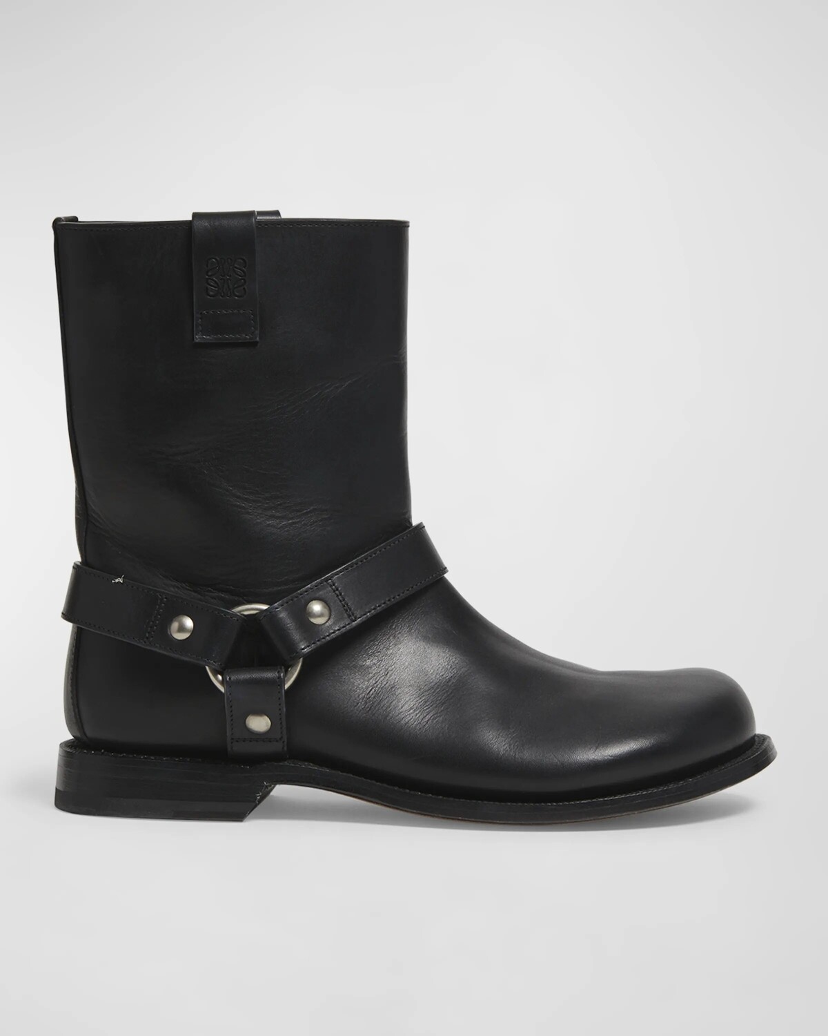Байкерские ботинки с кожаными ремнями Campo Loewe, цвет Black
