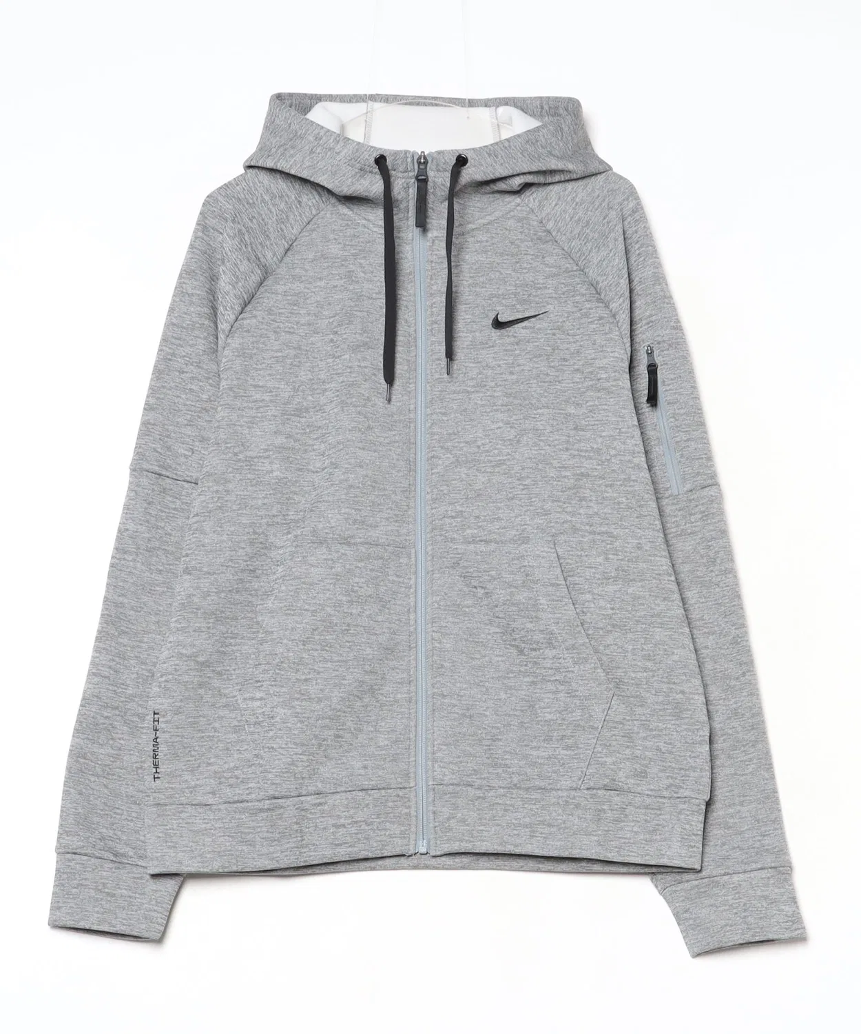 Толстовка Nike TF флисовая полноценная застежка-молния длинный рукав серая