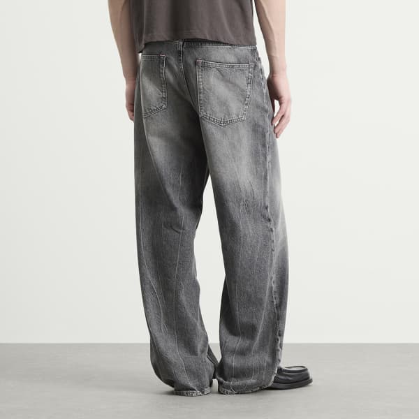 1981 готические джинсы из денима Acne Studios, washed черный — фото 3