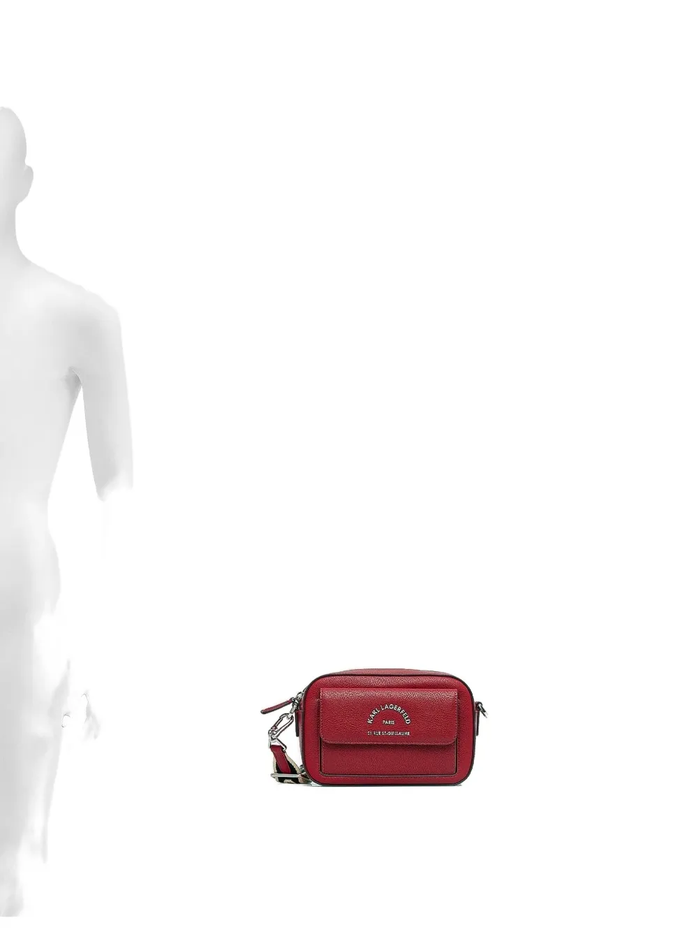

Украшенная сумка через плечо KARL LAGERFELD, красный