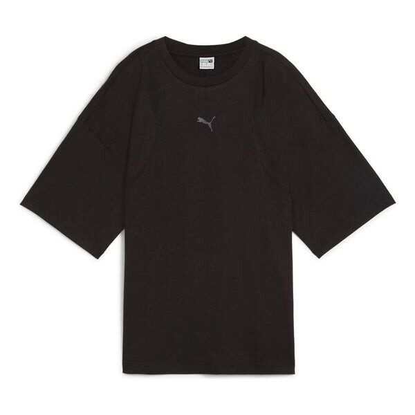 

Футболка dare to oversized cut-out t-shirt 'black' Puma, черный