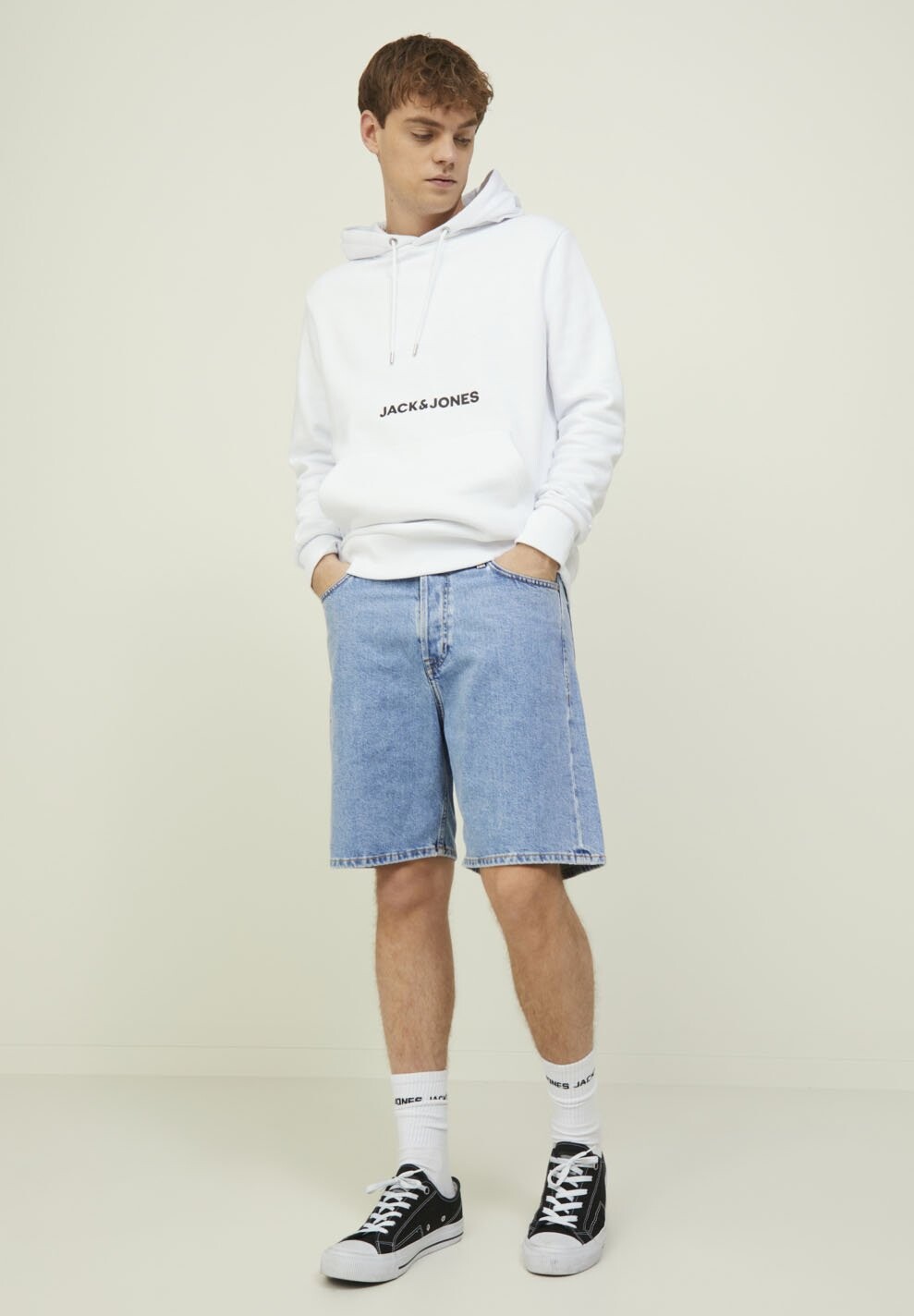 

Джинсовые шорты JJITONY Jack & Jones, синий деним