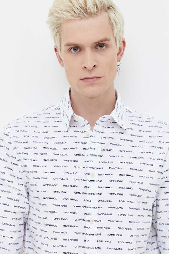 

Хлопчатобумажную рубашку Tommy Jeans, белый