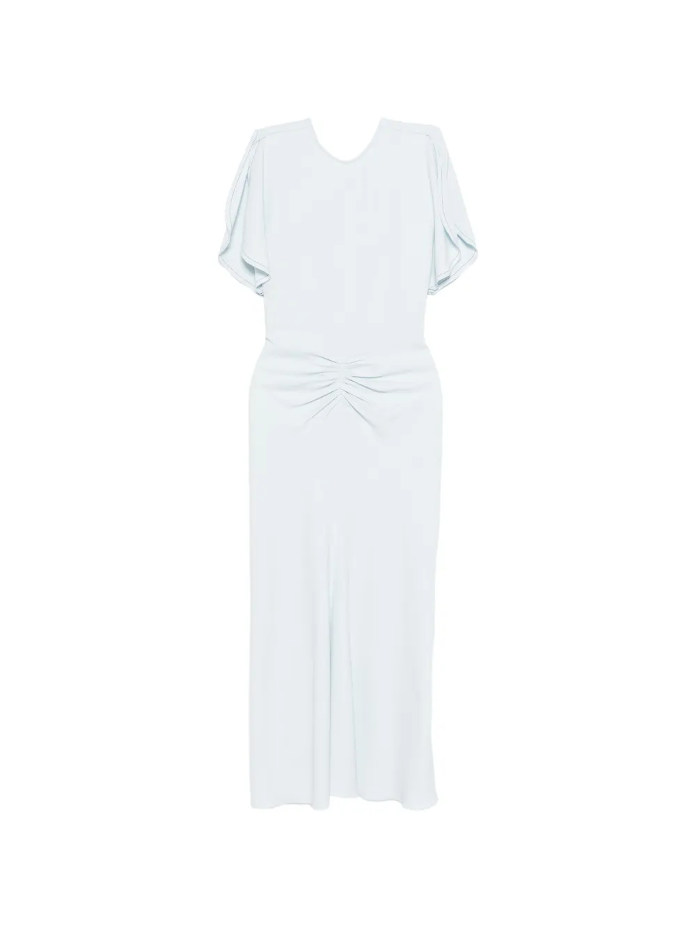 

Драпированное миди-платье Victoria Beckham, синий