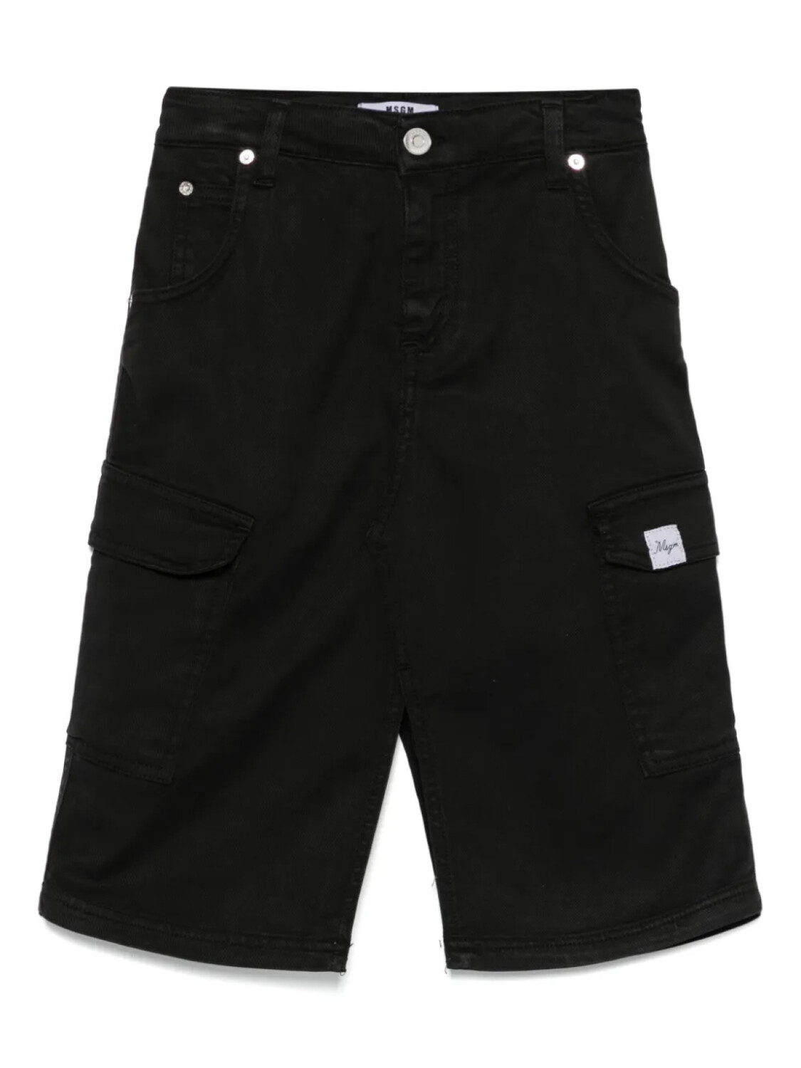 

Детская джинсовая юбка-миди MSGM MSGM Kids, черный