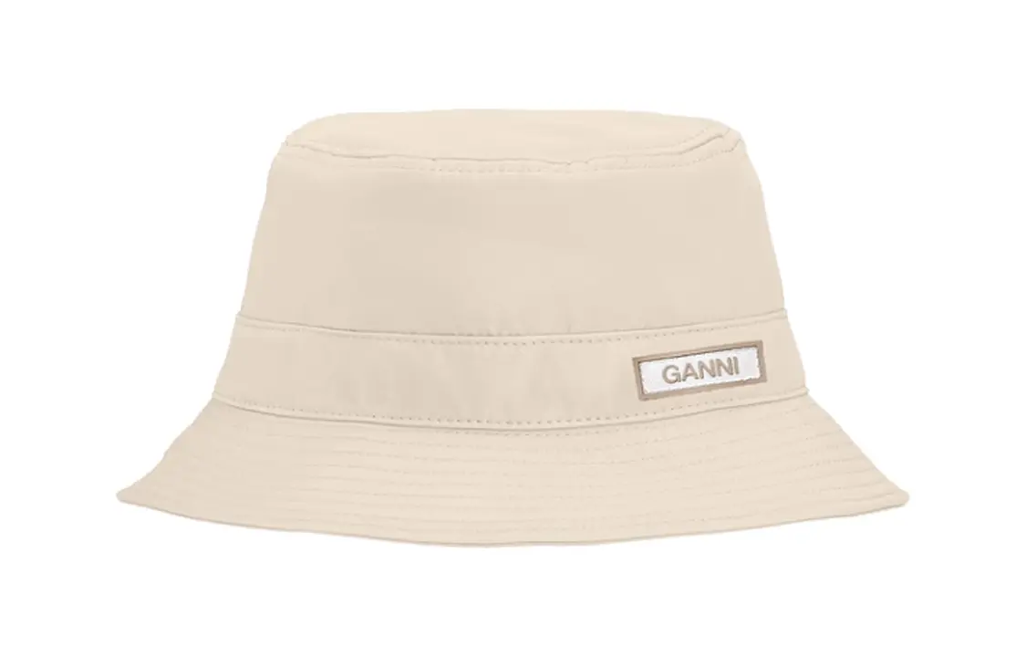 

Акриловая ведёрная шляпа Женская Кофе GANNI