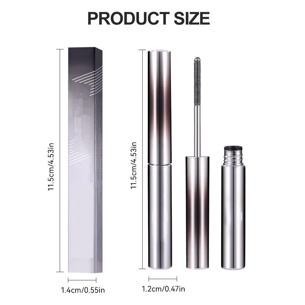 Набор из 2 водостойких тушей для ресниц 3D Metal Mascara Lutateo, Black 2Pc — фото 2