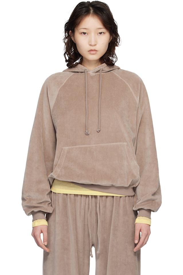 

Baserange Худи с рукавами реглан бежевого цвета, Бежевый, Baserange Худи с рукавами реглан бежевого цвета