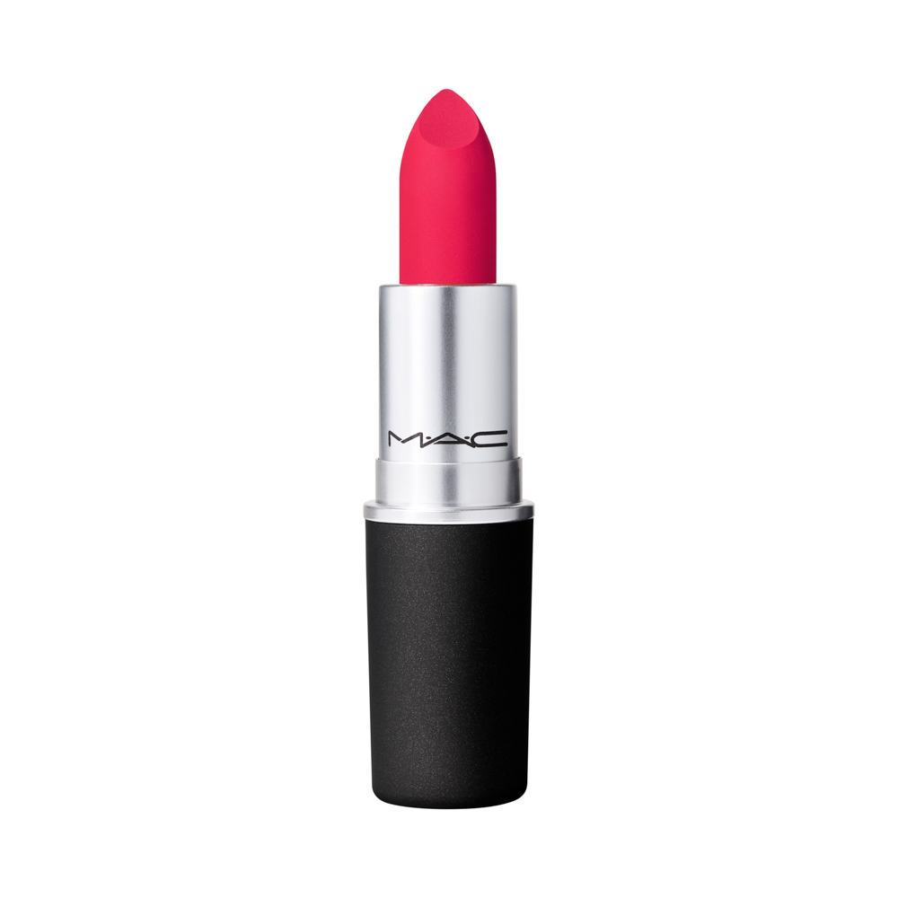 

Матовые помады powder kiss lipstick Mac, цвет shocking revelation, вес 3 гр.