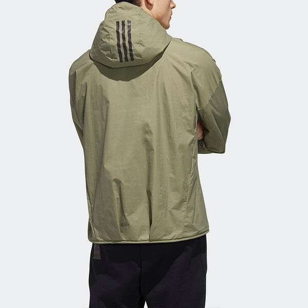 Куртка m tec anorak woven sports windproof breathable jacket green Adidas, зеленый — фото 4