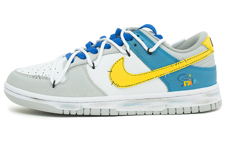 

Кроссовки Nike Dunk Skateboarding Shoes Men Low-top Gray/Blue, синий