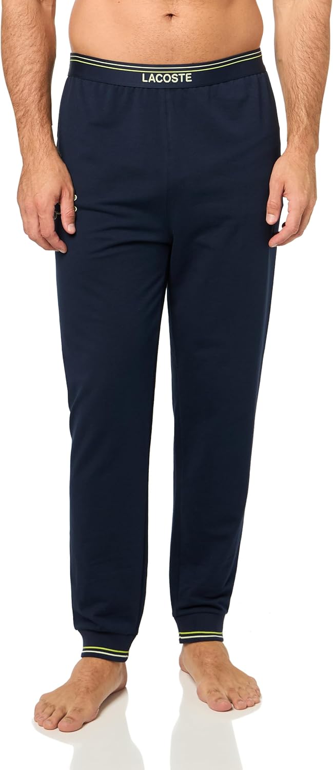

Lacoste мужские штаны для отдыха, Navy Blue & Yellow