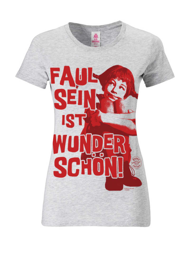 

Футболка Пеппи Длинныйчулок серого меланжа Logoshirt, Серый, Футболка Пеппи Длинныйчулок серого меланжа Logoshirt