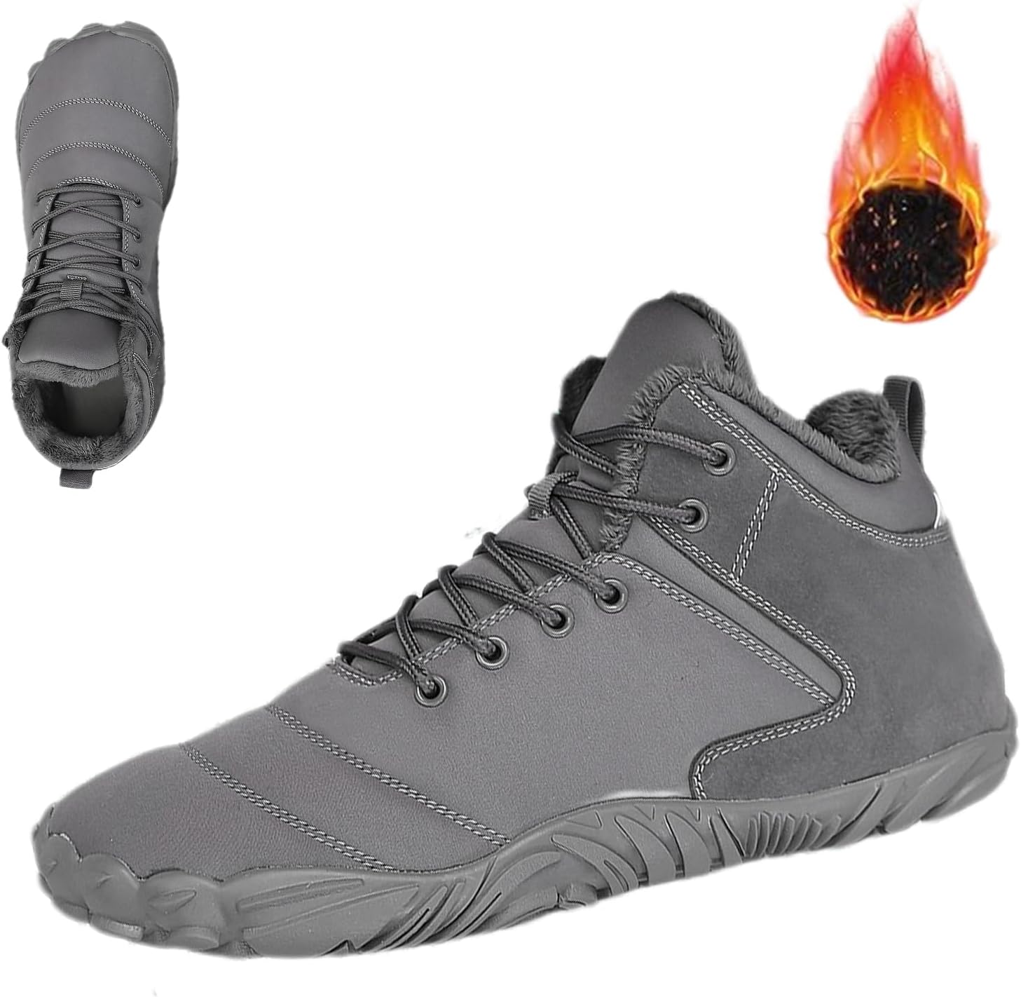 

Водонепроницаемые зимние туфли Giltpeak, удобные ботинки Pro, противоскользящие и водонепроницаемые зимние, для мужчин и женщин, серый