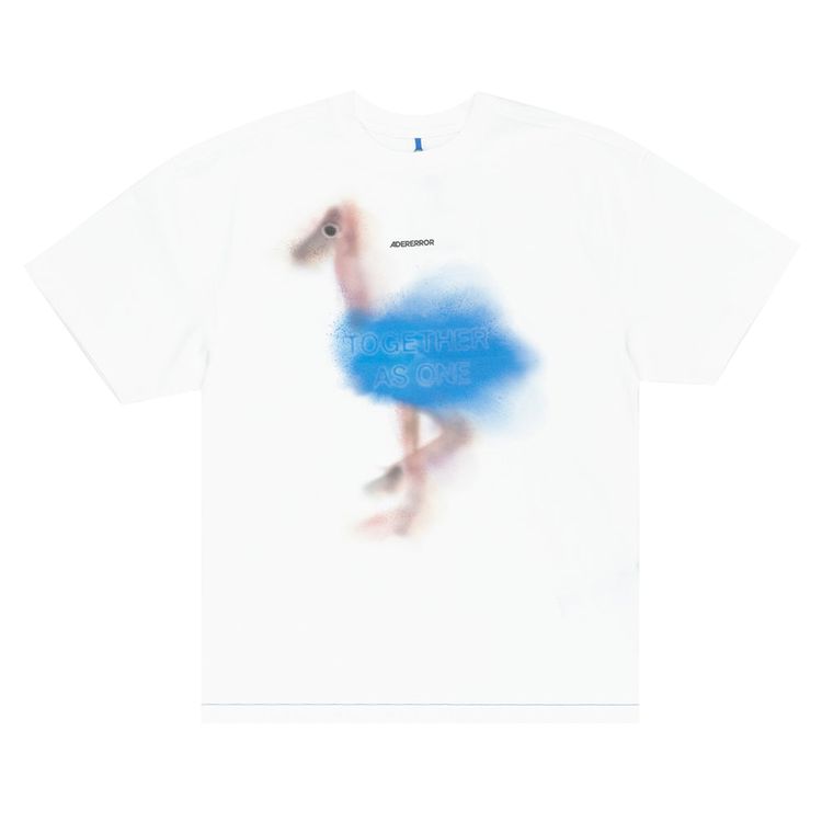 

Футболка Ader Error Semi-Oversized Fit T-Shirt 'Off White', кремовый