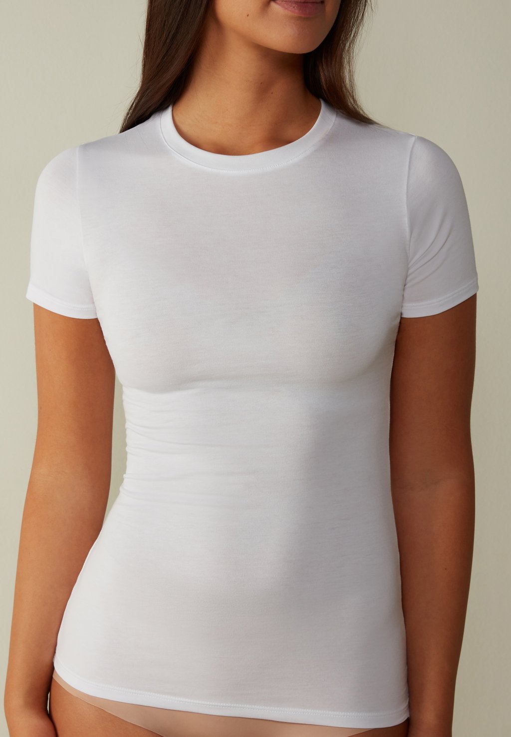 

Футболка базовая ROUND NECK Intimissimi, цвет bianco