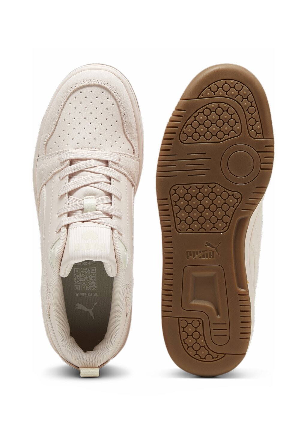 Кроссовки на шнуровке REBOUND V6 LOW COQUETTE Puma, светло-розовый — фото 4