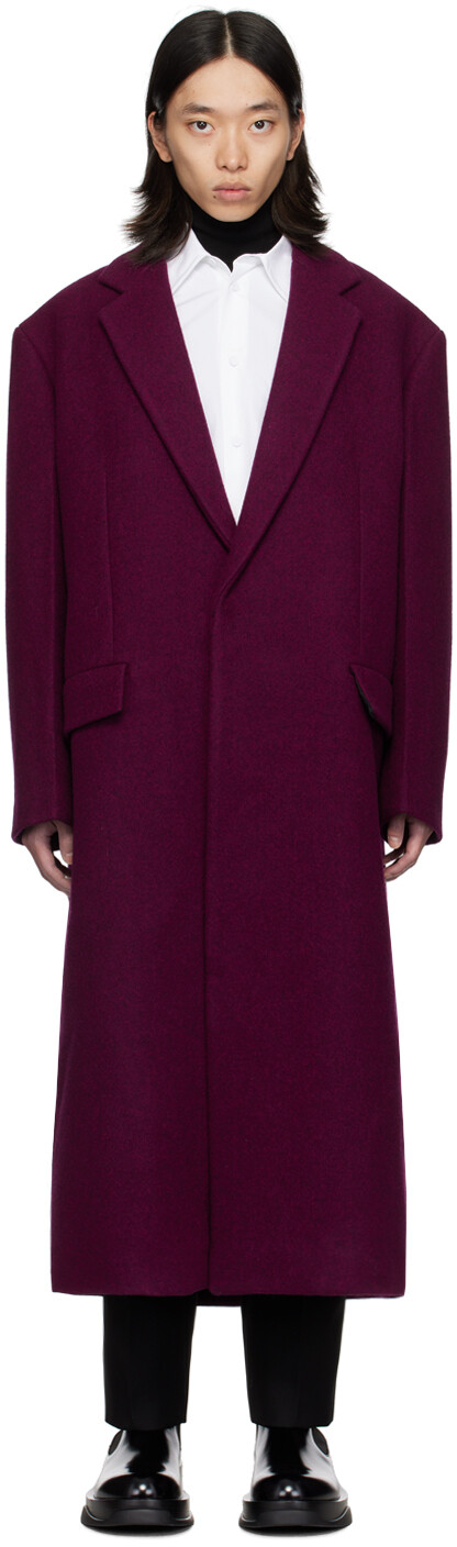 

Розовое шерстяное пальто Jil Sander