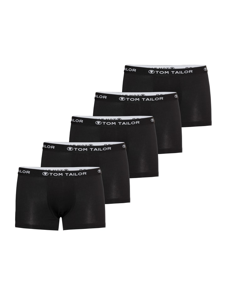 

Tom Tailor Комплект из 5 трусов Hip Pants Great Falls в черно-темно-белом цвете