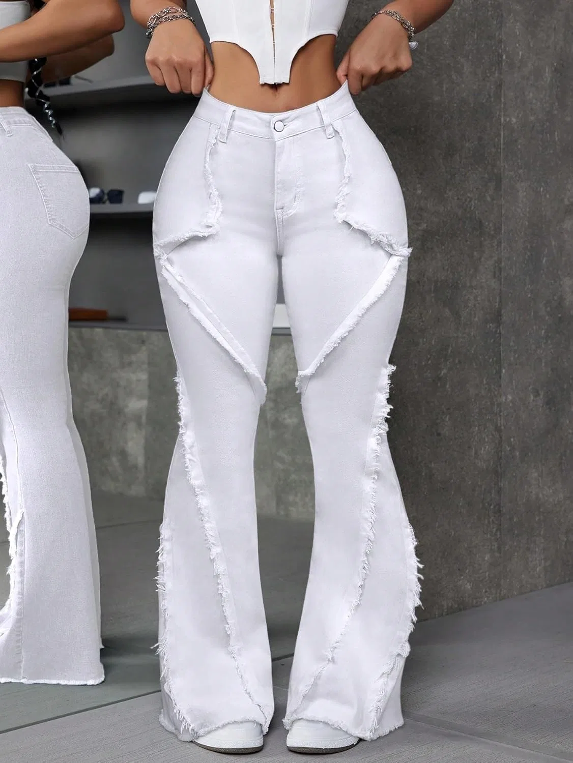 Джинсы Baggy Jeans, белый — фото 2