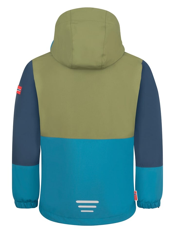 Куртка Trollkids Kjerag, цвет khaki/blau — фото 2