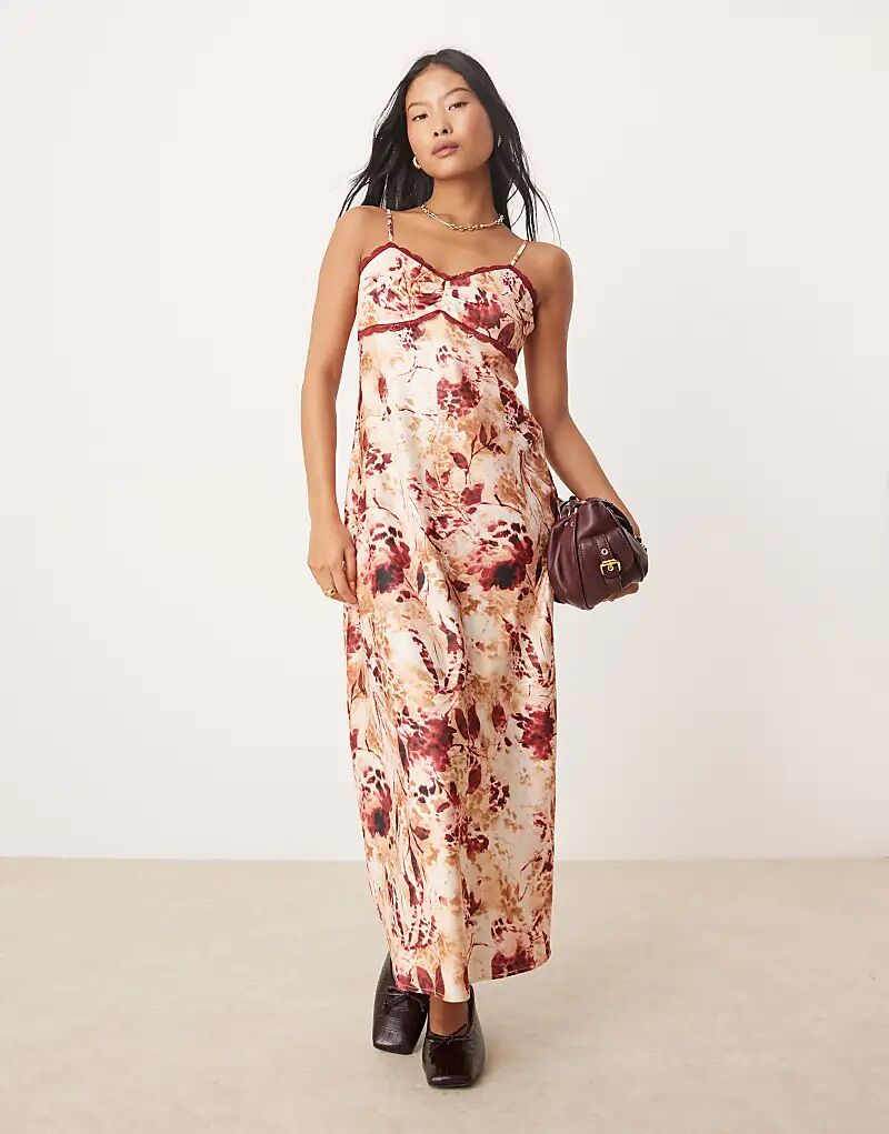 

Платье-комбинация макси с анималистичным принтом Miss Selfridge