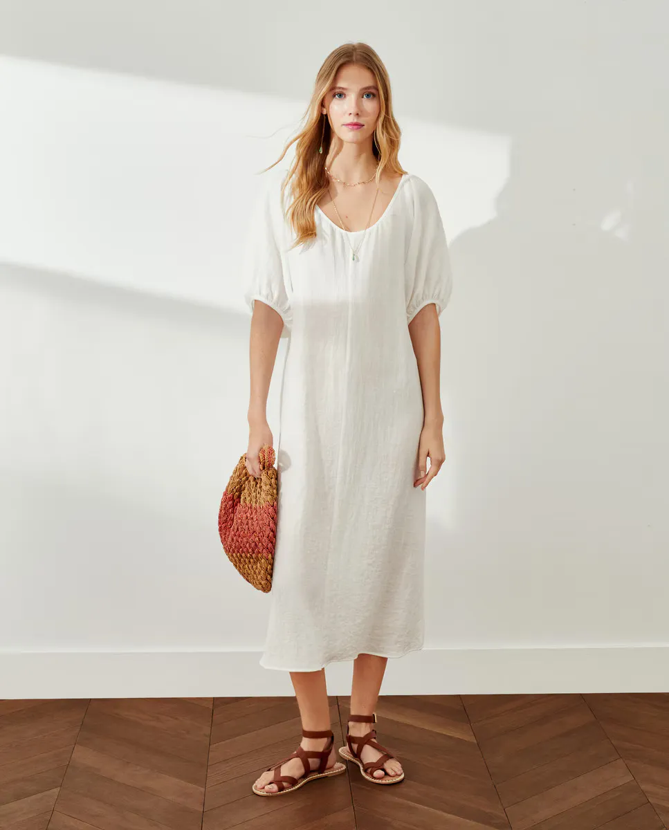 

Простое женское платье Southern Cotton, цвет Blanco roto