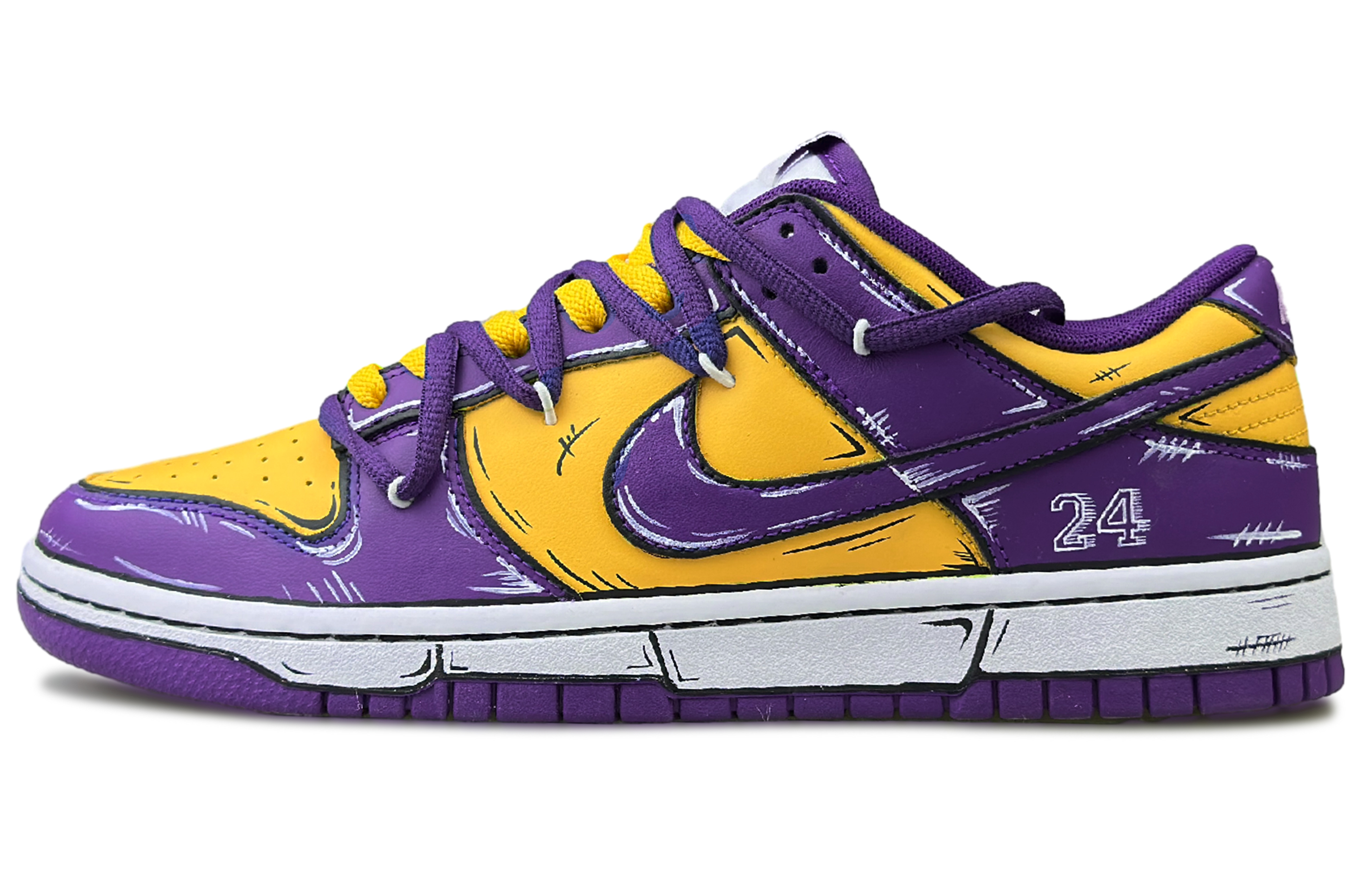 

Nike Кроссовки для скейтбординга Dunk, низкие, мужские, фиолетовые