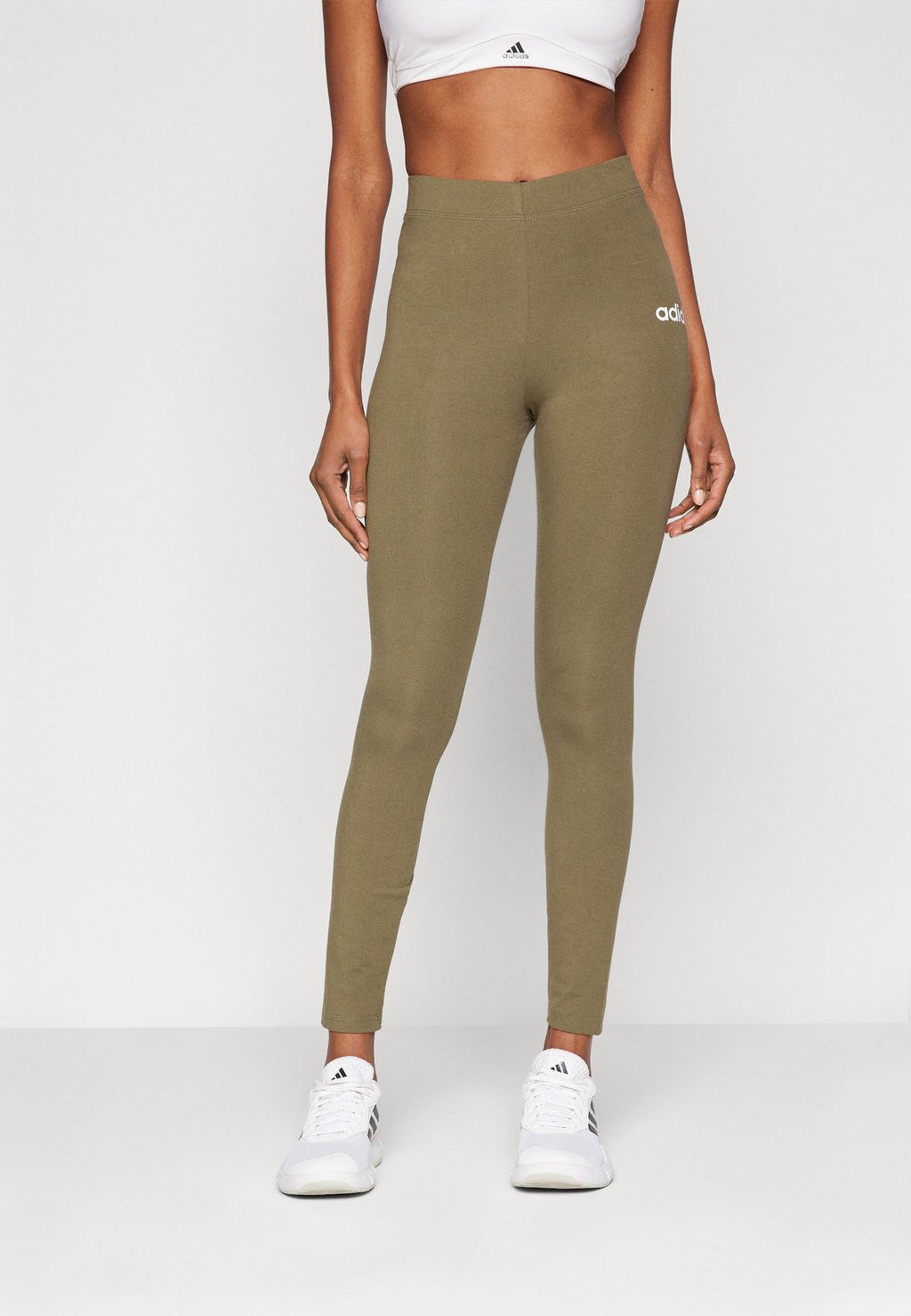 

Леггинсы W LIN SJ LEG adidas Sportswear, оливковый