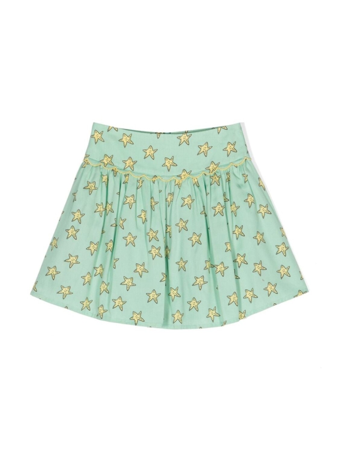 

Stella McCartney Kids твиловая юбка с принтом, зеленый