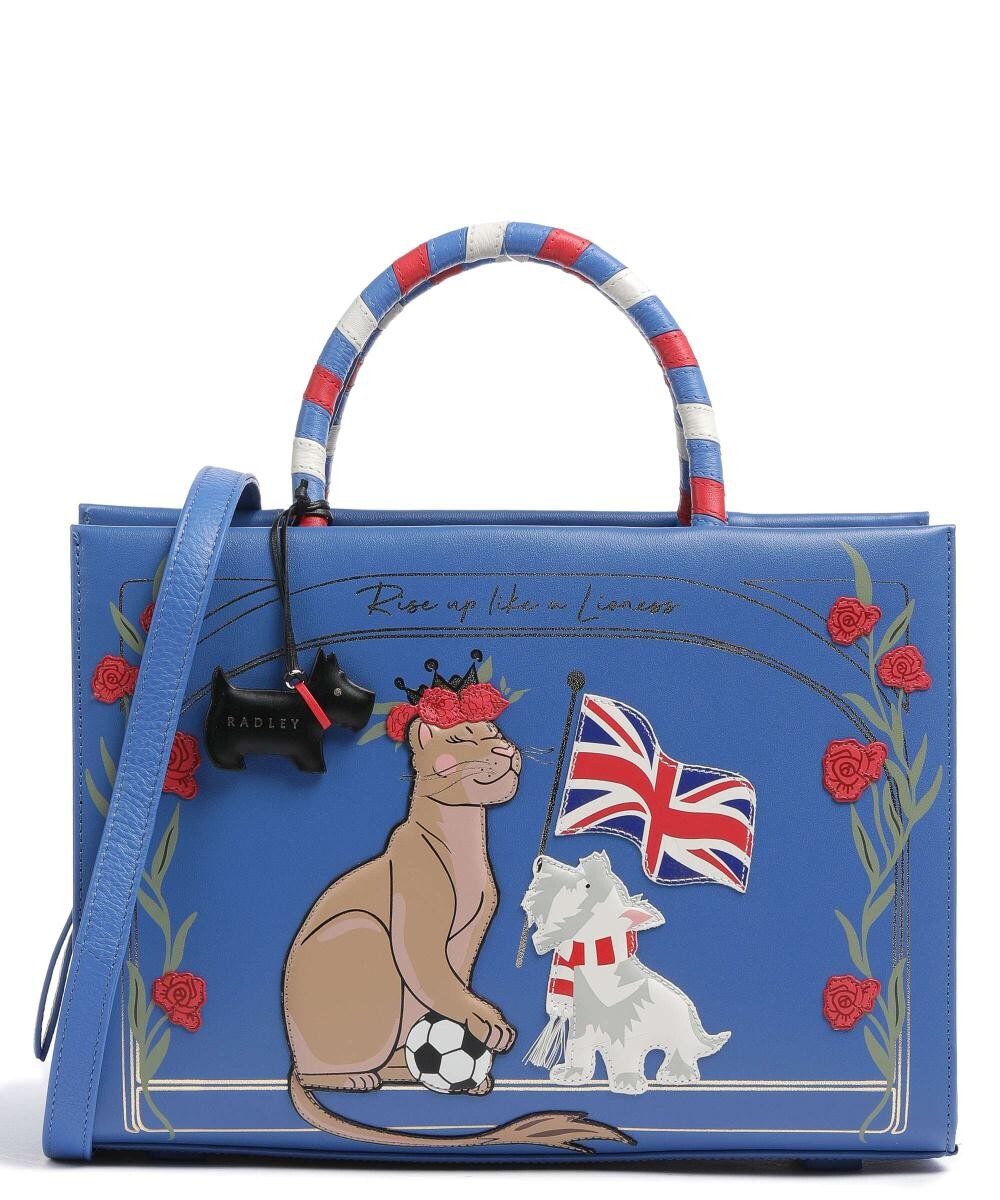 

Сумочка Чемпионата Мира из мелкозернистой кожи. Radley London, синий