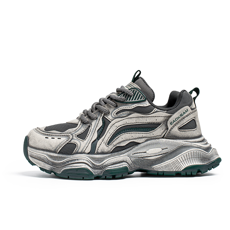 

Низкие массивные кроссовки мужские FCMM, Gray Green