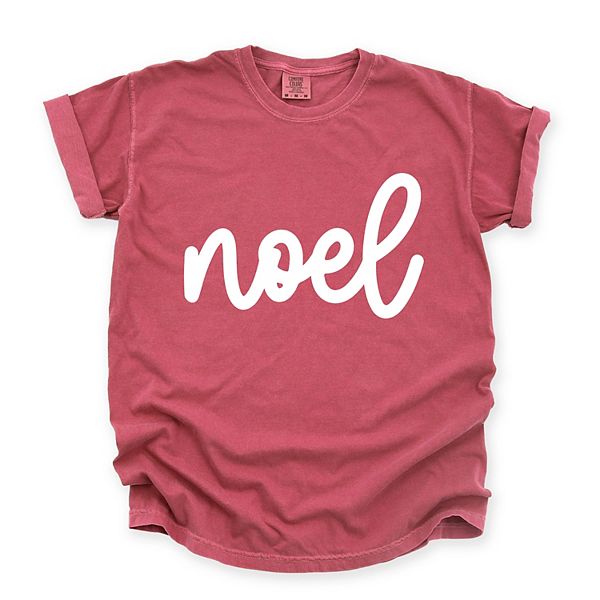 

Футболка Noel bold cursive garment dyed Simply Sage Market, Crimson, Зеленый, Футболка Noel bold cursive garment dyed Simply Sage Market, Crimson