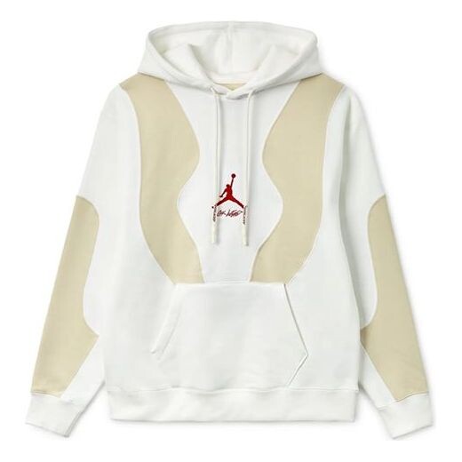 

Толстовка x off-white hoodie 'sail white university red' Air Jordan, белый
