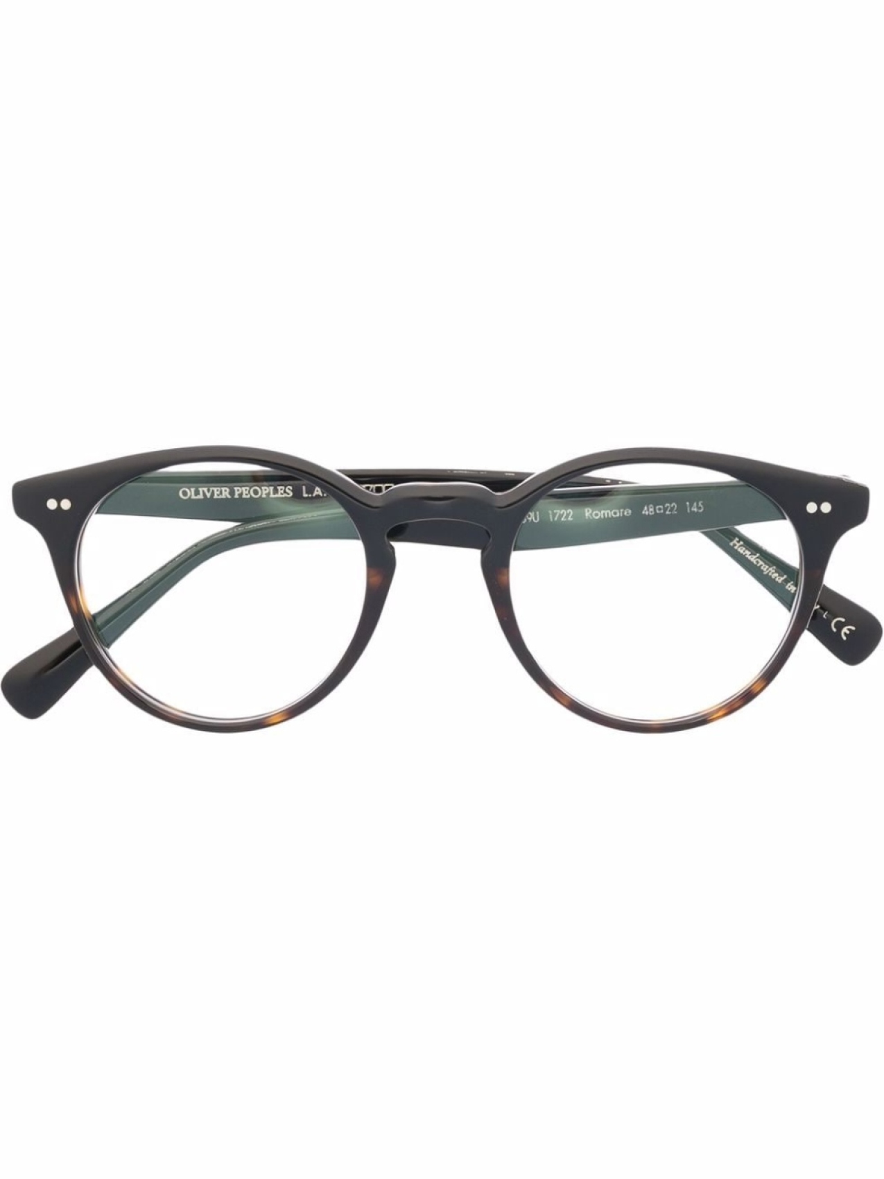 

Oliver Peoples очки Romare в круглой оправе, черный