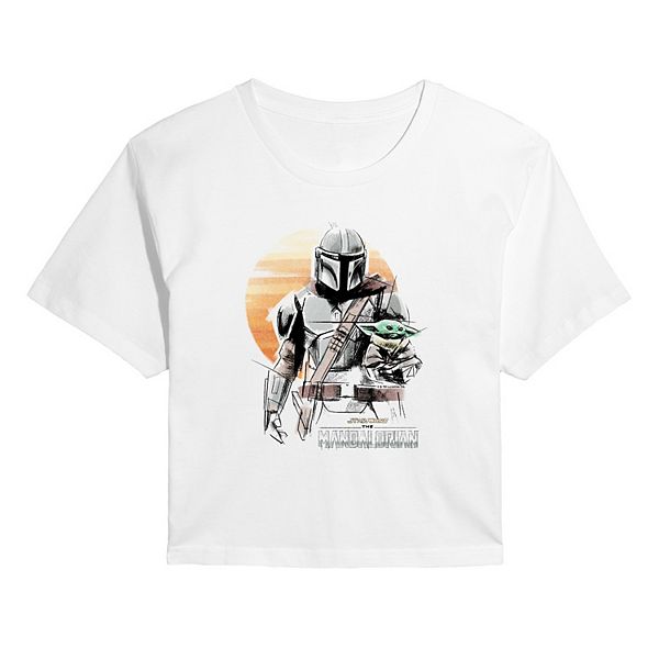 

Футболка The Mandalorian с принтом в стиле distressed marker Star Wars